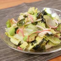 レタスとアボカドの簡単チョレギ風和え