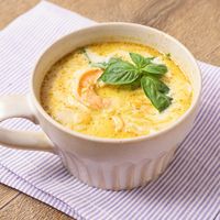 レンズ豆のグリーンカレースープ