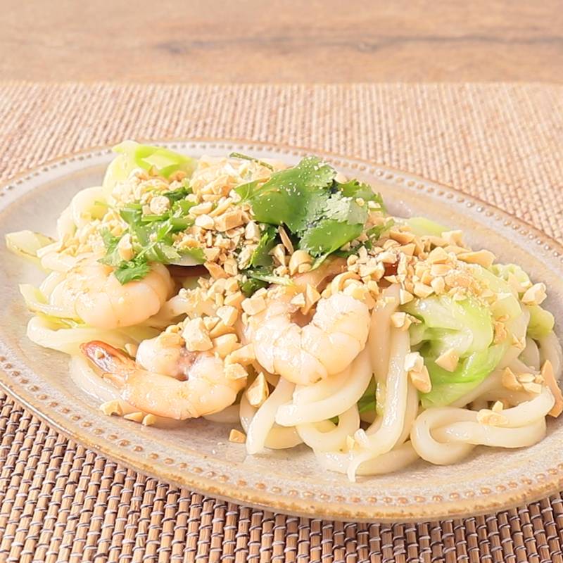 冷凍うどんで パッタイ風焼きうどん 作り方 レシピ クラシル