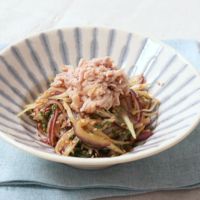 ツナと薬味野菜のレモン醤油サラダ