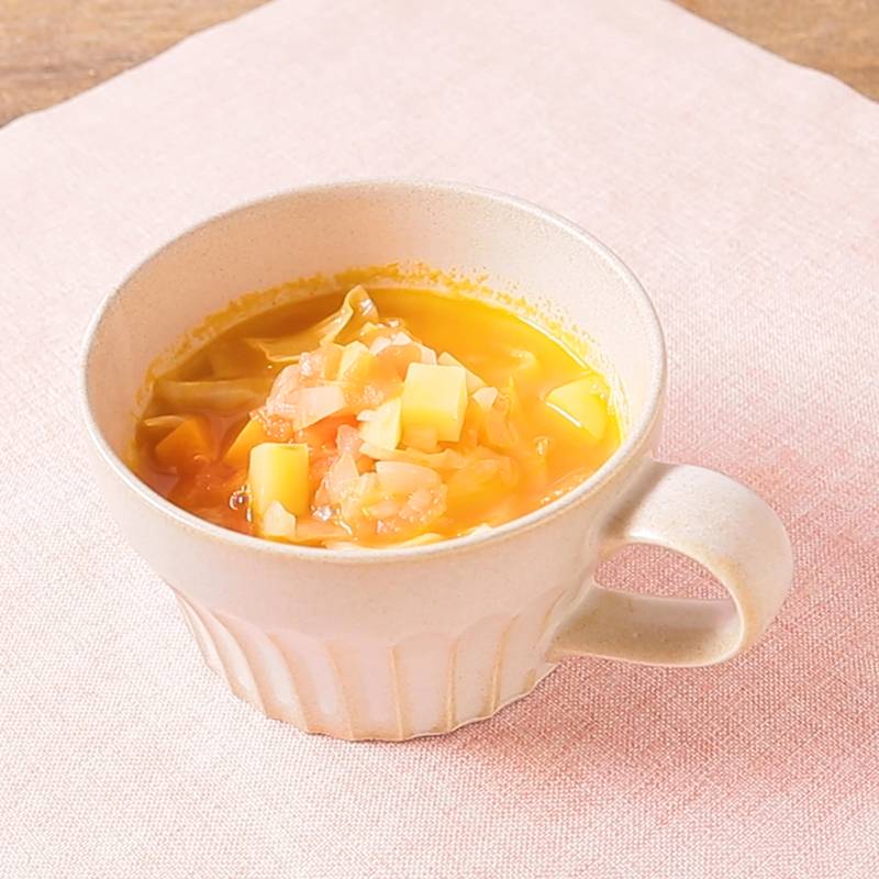 低カロリースロークッカーミネストローネスープのレシピ