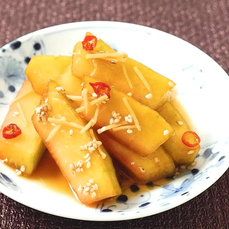 すいかの皮の中華風漬け物 作り方・レシピ | クラシル