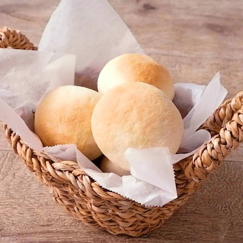 材料4つ ふわふわパン 作り方・レシピ | クラシル