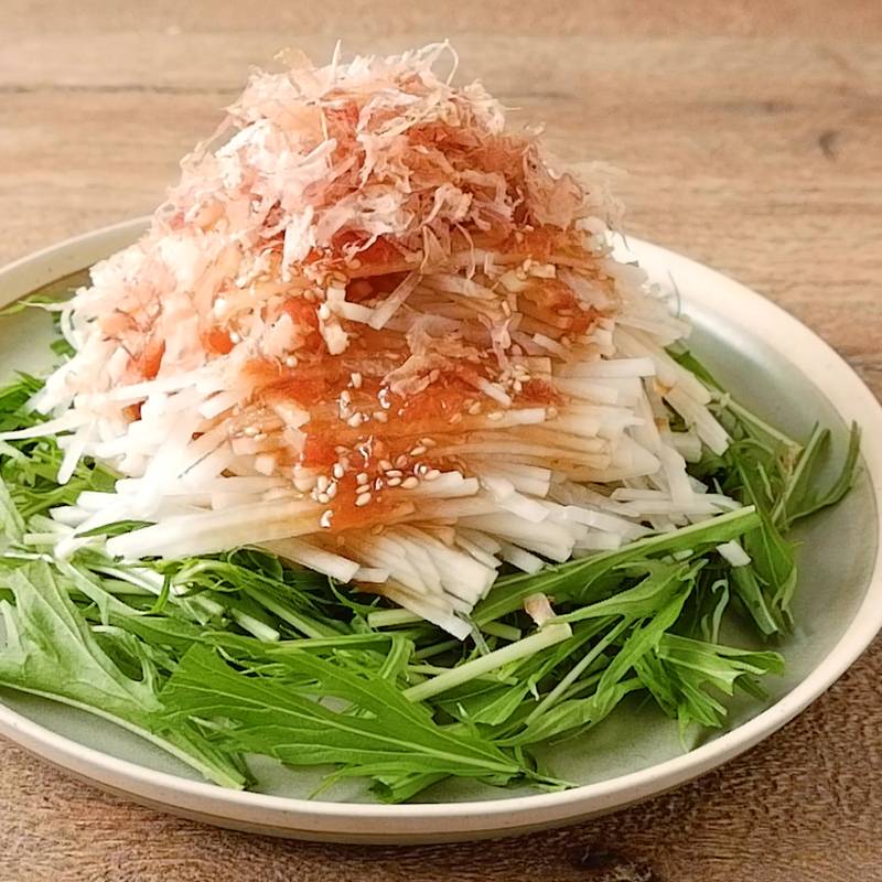 大根たっぷり梅おかかサラダ 作り方 レシピ クラシル
