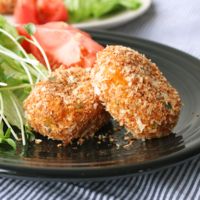 揚げない!カボチャのほくほくコロッケ