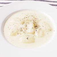 お餅で簡単ブルーチーズのニョッキ風