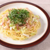 アジの干物で簡単 和風パスタ