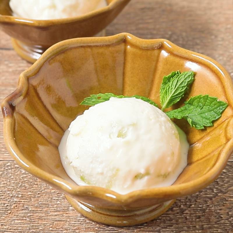 バニラフローズンヨーグルトのレシピ