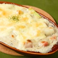 ブルーチーズで風味豊か どっさり長ねぎグラタン