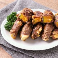 かぼちゃとチーズの牛肉巻き