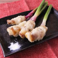 サクサク衣 葉生姜と豚バラ肉のフリッター