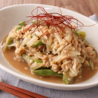 もやしと納豆のコチュジャン和え