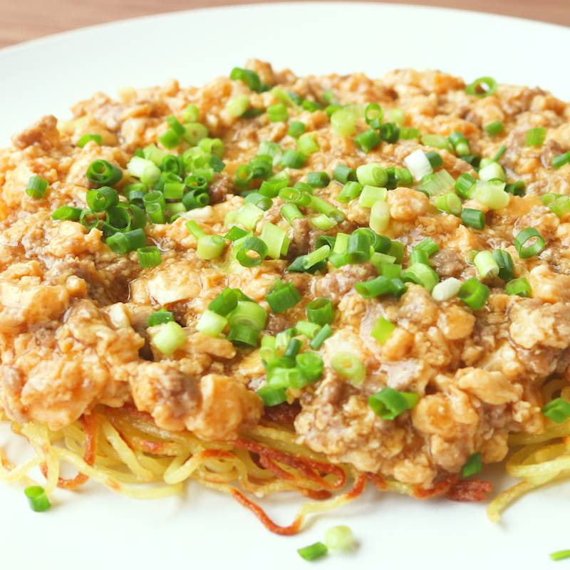 Great for Savings Egg Drop Stir Fry Noodles (Yakisoba) with Ankake