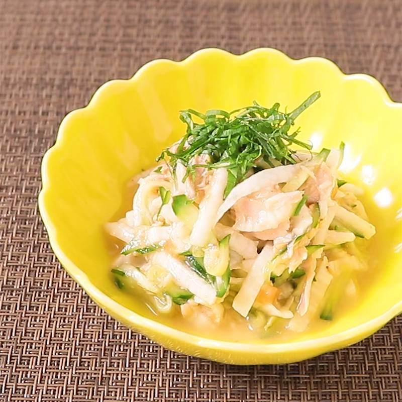 長芋ときゅうりの梅和え 作り方 レシピ クラシル