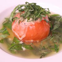 レンジで簡単!トマト丸ごとスープ