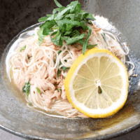 レモン香る ツナと大葉のさっぱりそうめん