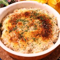 高野豆腐とツナのパン粉焼き
