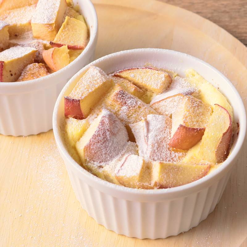 とろとろ シナモン香るりんごのパンプティング 作り方 レシピ クラシル