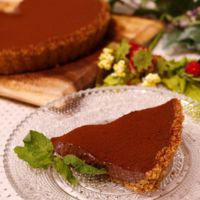 オーブン不要！お豆腐で！生チョコクリームタルト