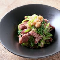 ホタルイカとせりのおろし和え