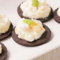 爽やかオレンジクリームクッキーカナッペ