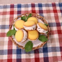 甘納豆がポイント!クッキーアイスサンド