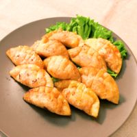 餃子の皮で キムチとクリームチーズの簡単おつまみ