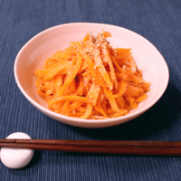 簡単副菜!にんじんのごまみそ炒め