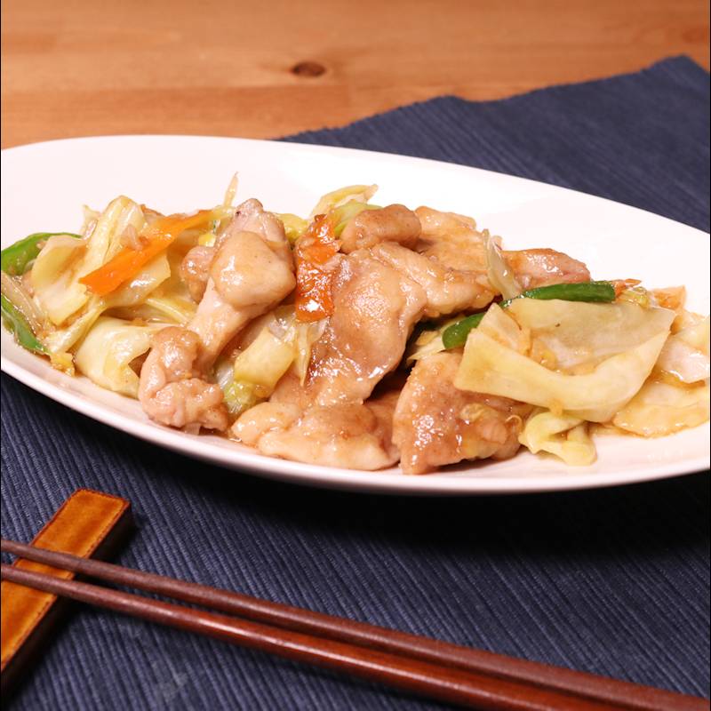 鶏もも肉とオイスターソースで肉野菜炒め 作り方・レシピ