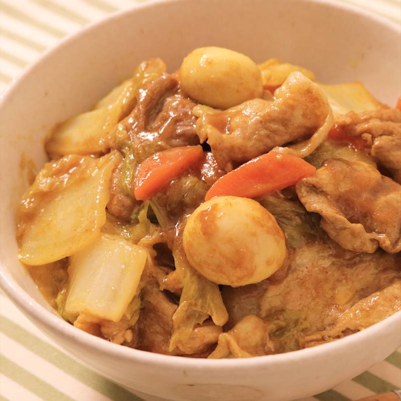 カレー風味のアレンジ中華丼 作り方・レシピ | クラシル