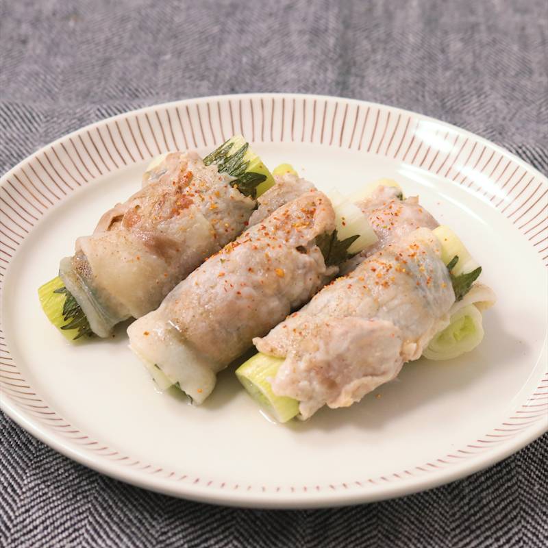 レンジで簡単梅シソ豚ロースぐるぐる蒸し 作り方 レシピ クラシル