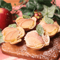 餃子の皮!?りんごとナッツのタルト