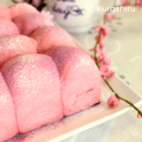 ふわふわもっちり♪\n桜ちぎりパン
