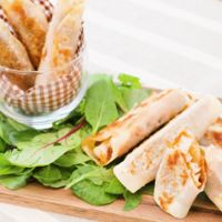 簡単 餃子の皮でチキントルティーヤ
