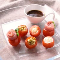 オシャレに見えちゃう 3種のミニトマトファルシー