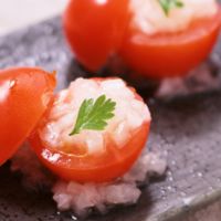 ひと口トマトの簡単おつまみ