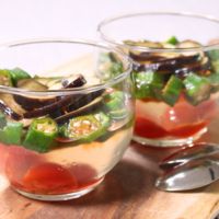 おもてなしに!夏野菜のサラダゼリー