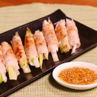ごま塩だれの 肉巻きネギ