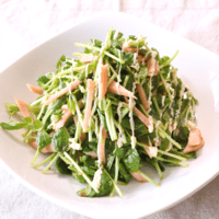 豆苗のごまごまサラダ