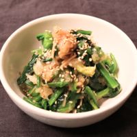 味付けラクラクほうれん草のなめたけおろし和え