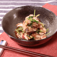 簡単だけど美味しい 豆苗とマイタケのさっぱり和え