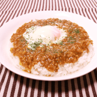レンジであっという間!キーマカレー