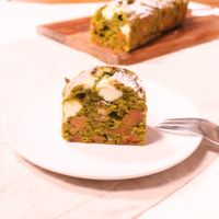 干し柿とクリームチーズの抹茶パウンドケーキ
