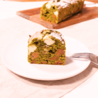 干し柿とクリームチーズの抹茶パウンドケーキ