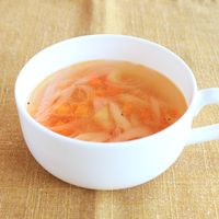 中華風ザーサイと長ねぎのスープ