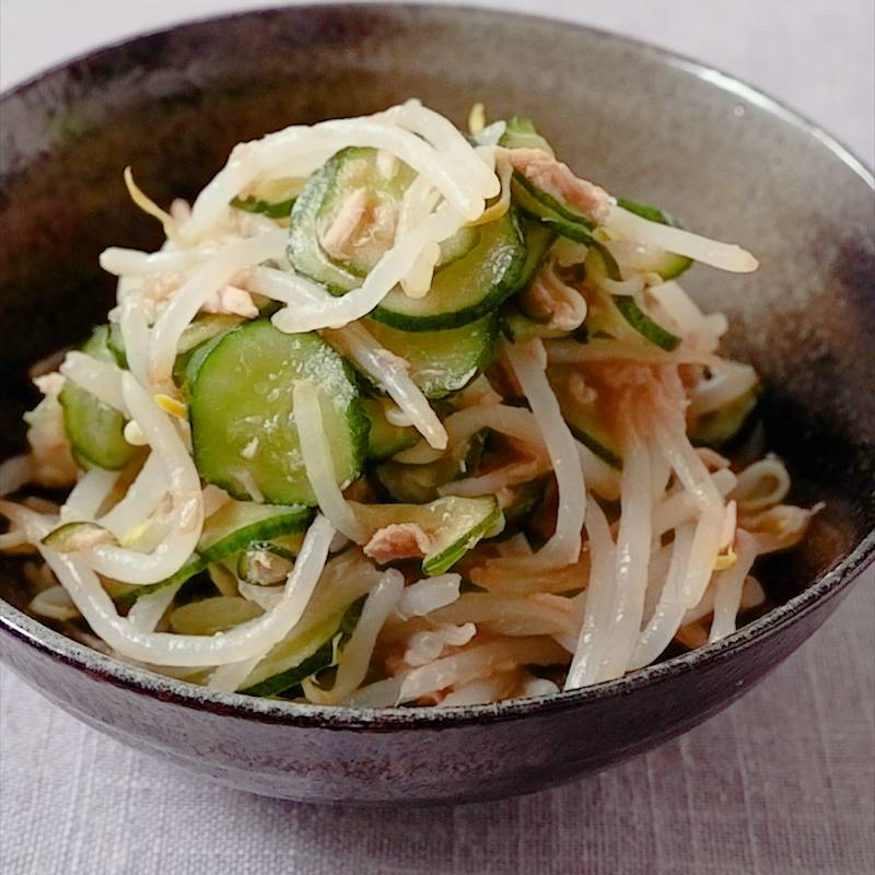 きゅうりともやしの三杯酢和え 作り方 レシピ クラシル