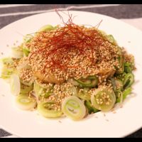 ねぎとごまザクザク 冷やし練りごまそば