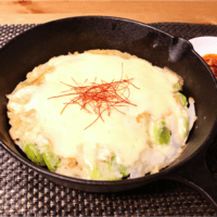 お好み焼き粉で作る!そら豆と玉ねぎのチーズチヂミ